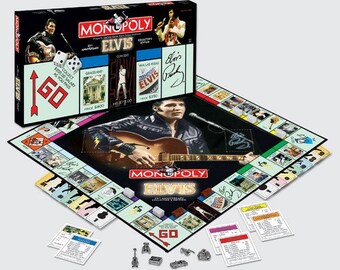 Elvis Presley Monopoly 25th Anniversary, Collector's Edition, With