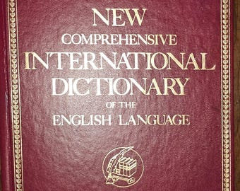 Funk and Wagnalls New Comprehensive International Dictionary of the English Language Deluxe Edition Hardcover, A-PL