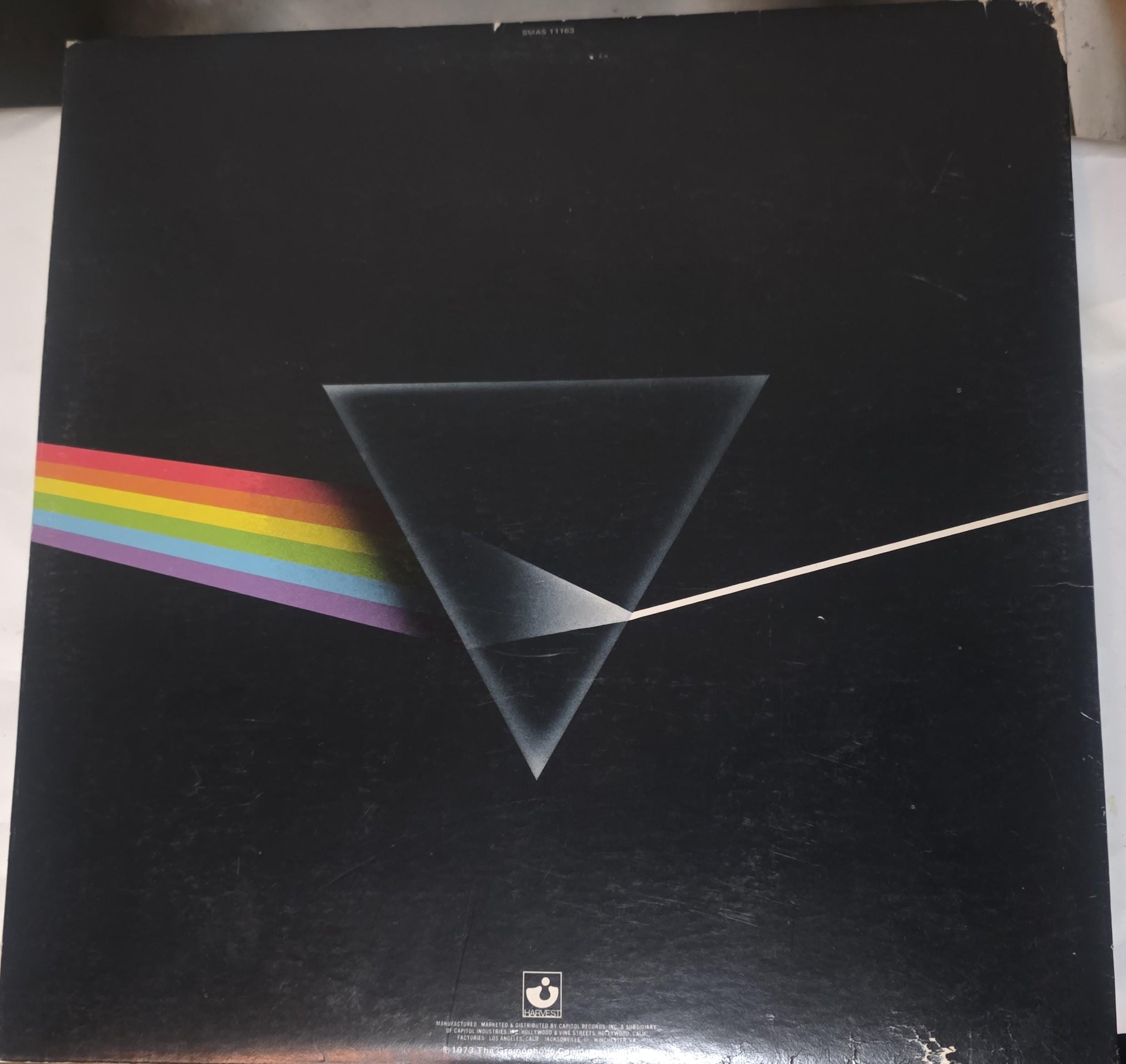 Vintage LP, Pink Floyd Dark Side of the Moon Vinyl Album, 1973