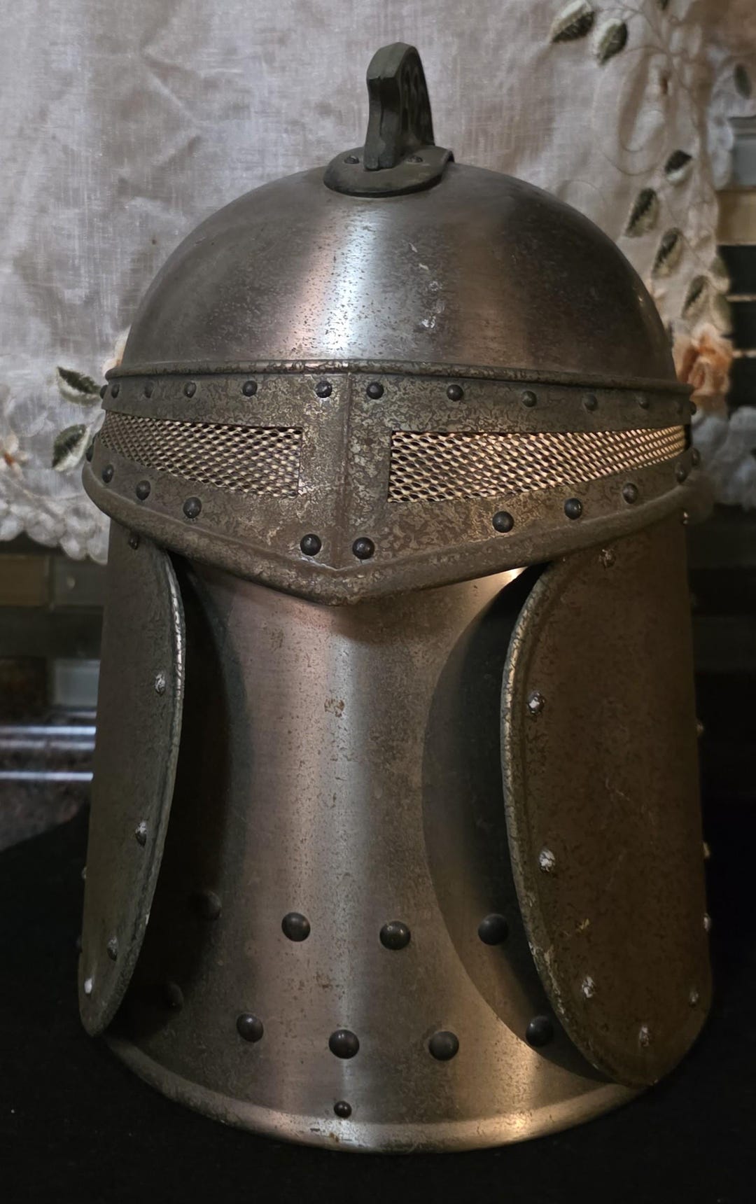中古/美品 シマノISO LIMITED COLT KNIGHT 1.2-500 Vintage 70s CAMELOT Knight's Helmet Metal Ice Bucket, Medieval