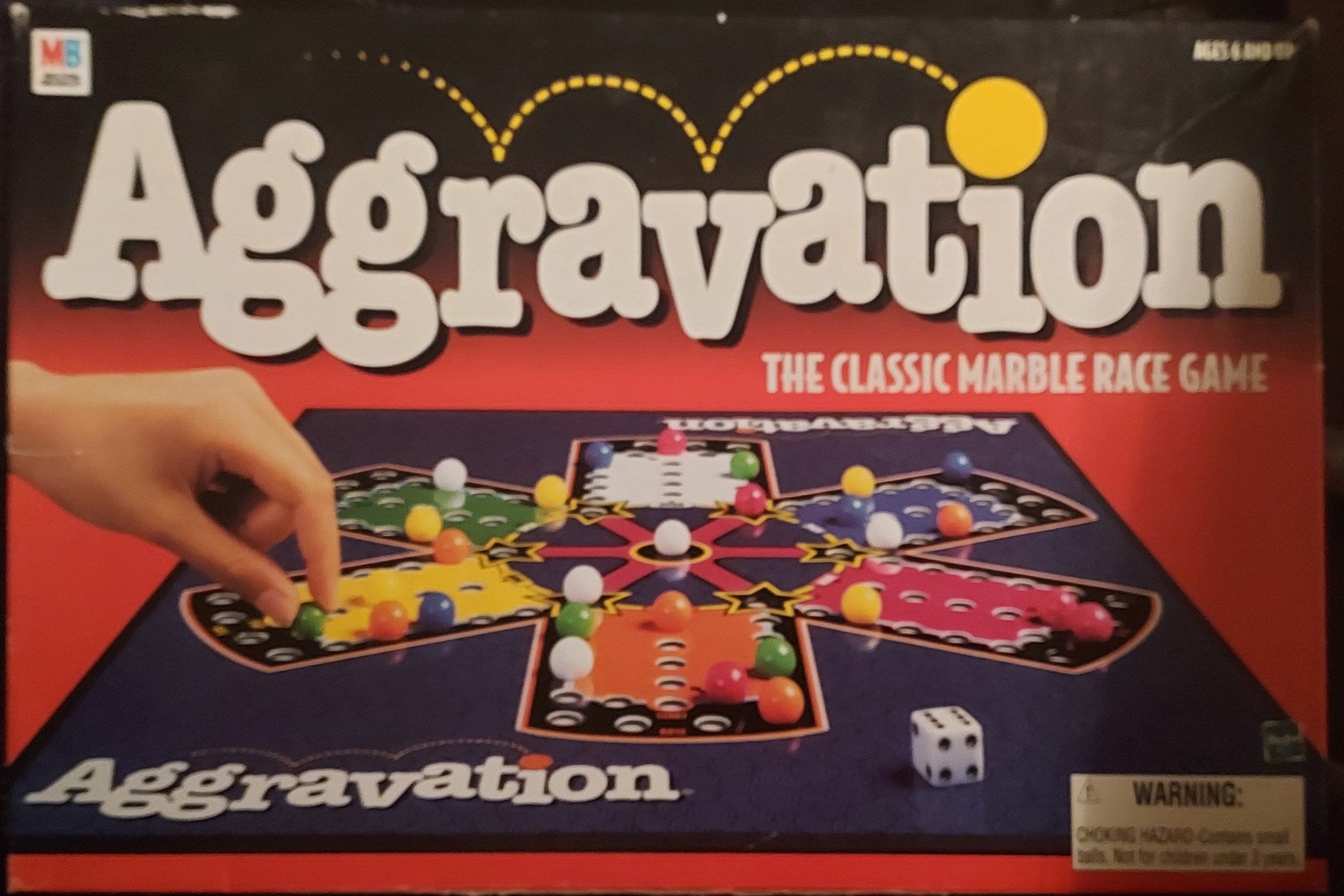 Vintage AGGRAVATION The Classic Marble Race Game, Board Game No