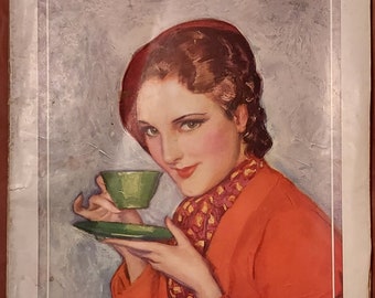 Vintage Pictorial Review Magazine, Advance Easter Fashions, Expectancy, DOLLY DINGLE, 1932 March, Vol. XXXIII, No. 6