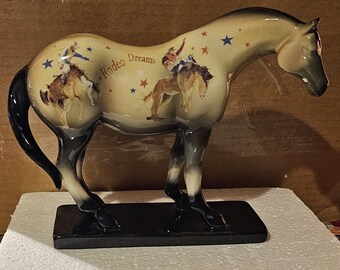 Horse Figurines, Pony Figurines, The Trail of Painted Ponies Rodeo Dreams, Red Shed- Walking Horse Statute Retired