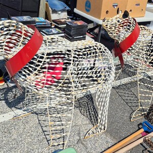 Vintage Handmade Decorative wire BEAR Sculptures, Yard Art