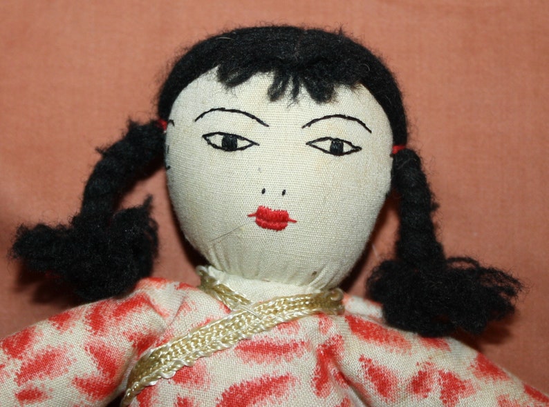 Vintage Chinese/japanese Cloth Dolls Asian Cloth Rag Dolls Etsy
