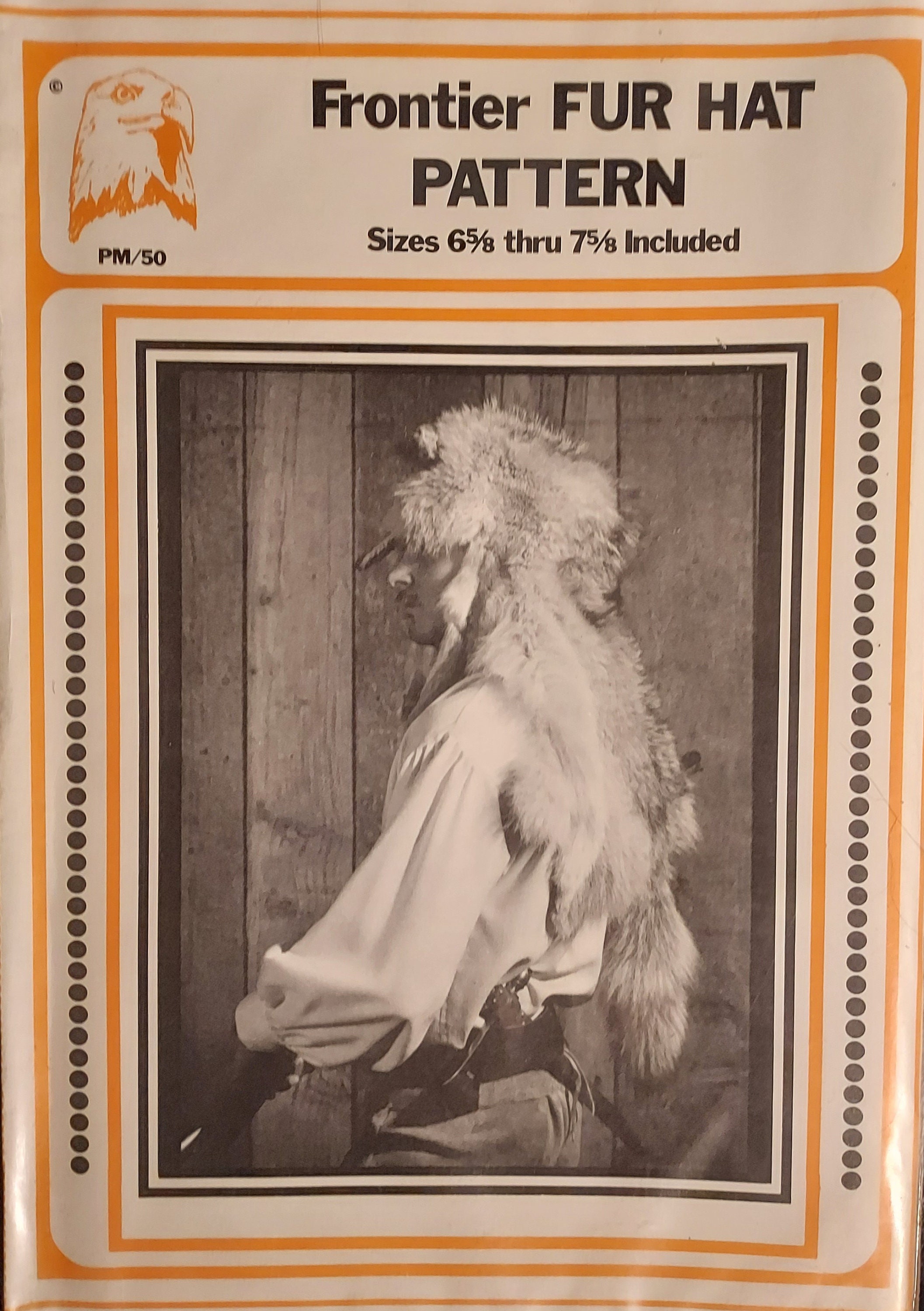 Eagle View PM/50 Frontier Fur Hat Sewing Pattern, Reenactment Pattern