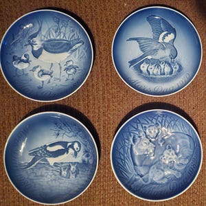 Vintage 70s - 80s MOTHER’S DAY Bing & Grondahl Plates, Royal Copenhagen Porcelain Plates, Made in Denmark