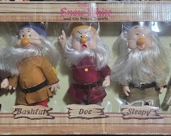 VINTAGE 1980s Bikin Express, Disney Snow White - The Seven Dwarfs in Original Box NEW - NRFB