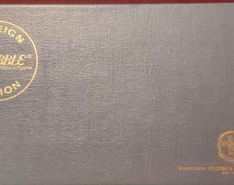 Vintage 1954 - 1955 Selchow and Righter SCRABBLE Foreign Edition - GERMAN, SPANISH -Complete