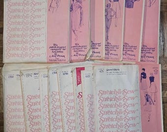 Vintage 1970s Stretch & Sew Patterns and Sewing Books by Ann Person