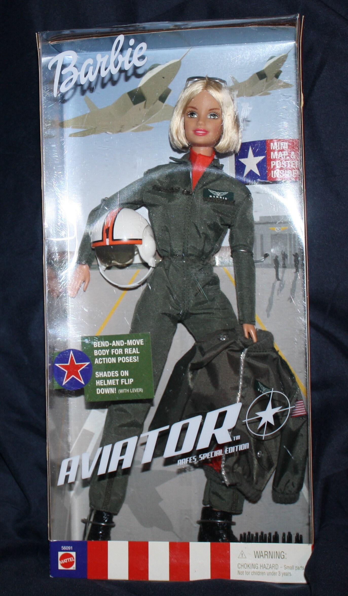 Barbie, Aviator Pilot Barbie, Special AAFES US Airforce Edition, Mattel
