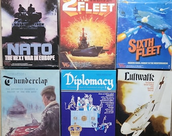 Vintage Combat Games: 2nd Fleet, 6th Fleet, NATO - The Next War in Europe, Diplomacy Operation - Thunderclap Luftwaffe WarGame