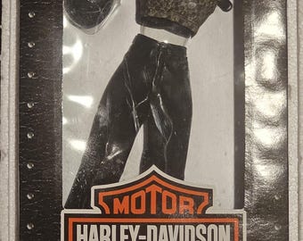 Franklin Mint, Dakota Harley Davidson Doll Halter and Pant Set, Shoes and Helmet, Wardrobe Collection, NIB