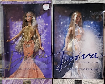 BARBIE, All That Glitters Barbie Doll, The Diva Collection, 2001 - 2002 Mattel - NIB