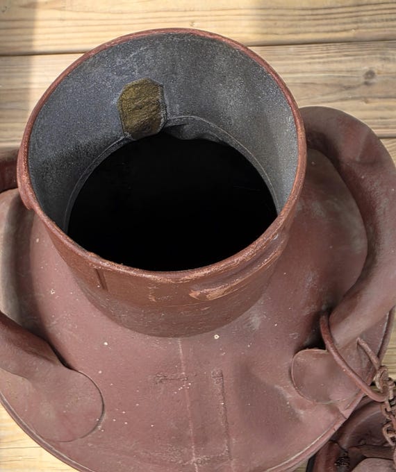 Antique 1930's ENISCO 5 Gallon Oil Can - 21.5