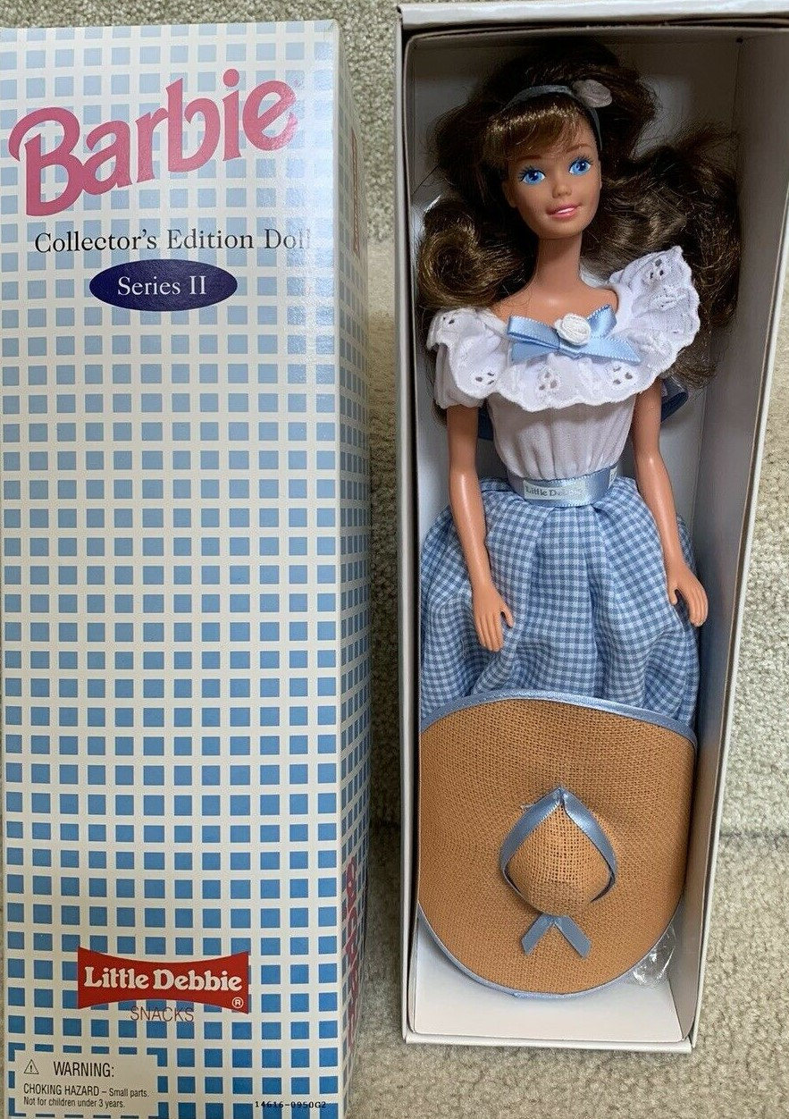 Details about   LC-1200  Barbie doll  in "LITTLE DEBBIE" advertising doll  2001 MIB 