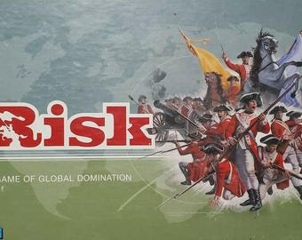 Vintage RISK Continental Games, Strategy Board Game, 1963 Parker Brothers, COMPLETE