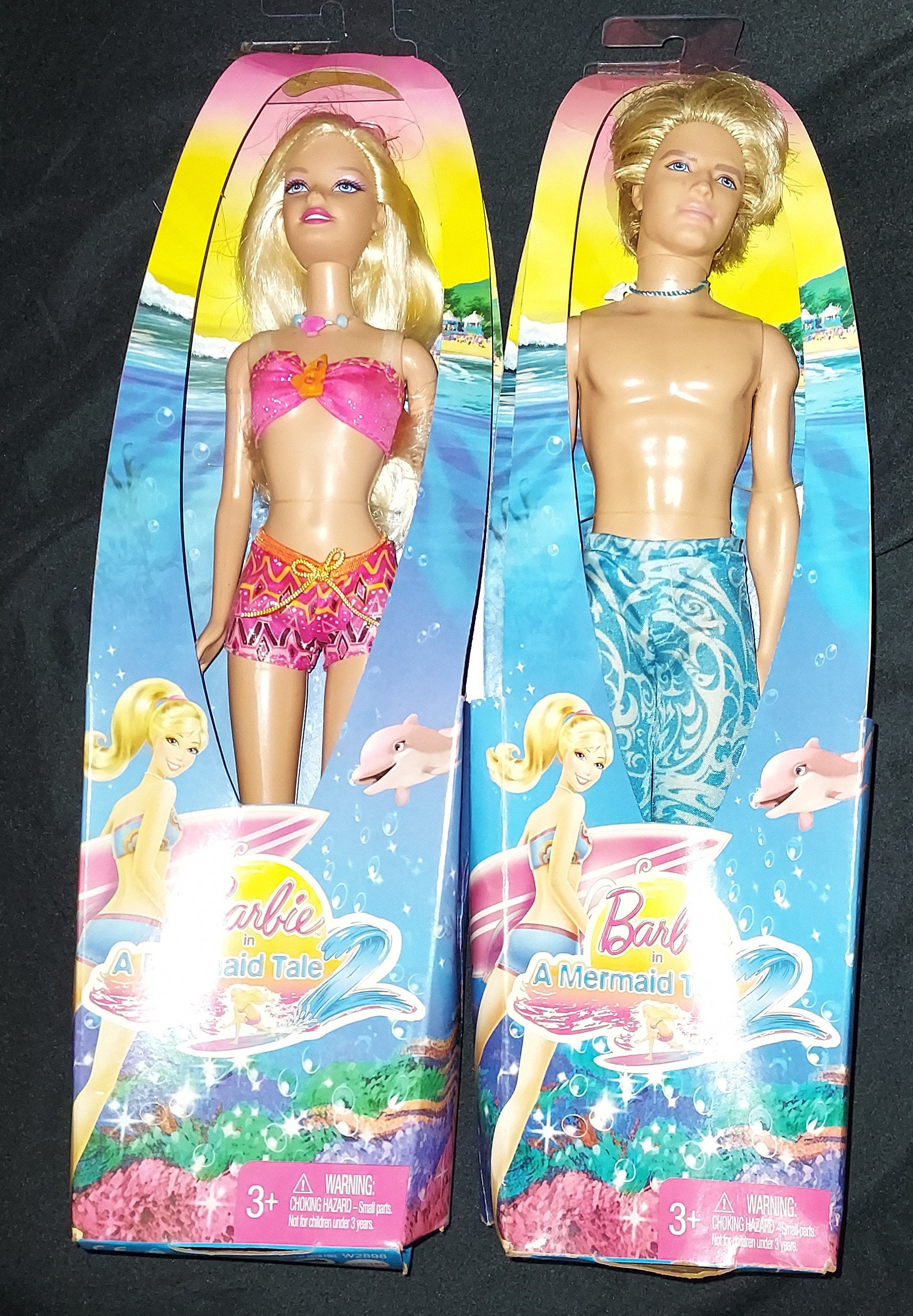 BARBIE, Barbie & Ken in A Mermaid Tale, Mattel, NRFB 
