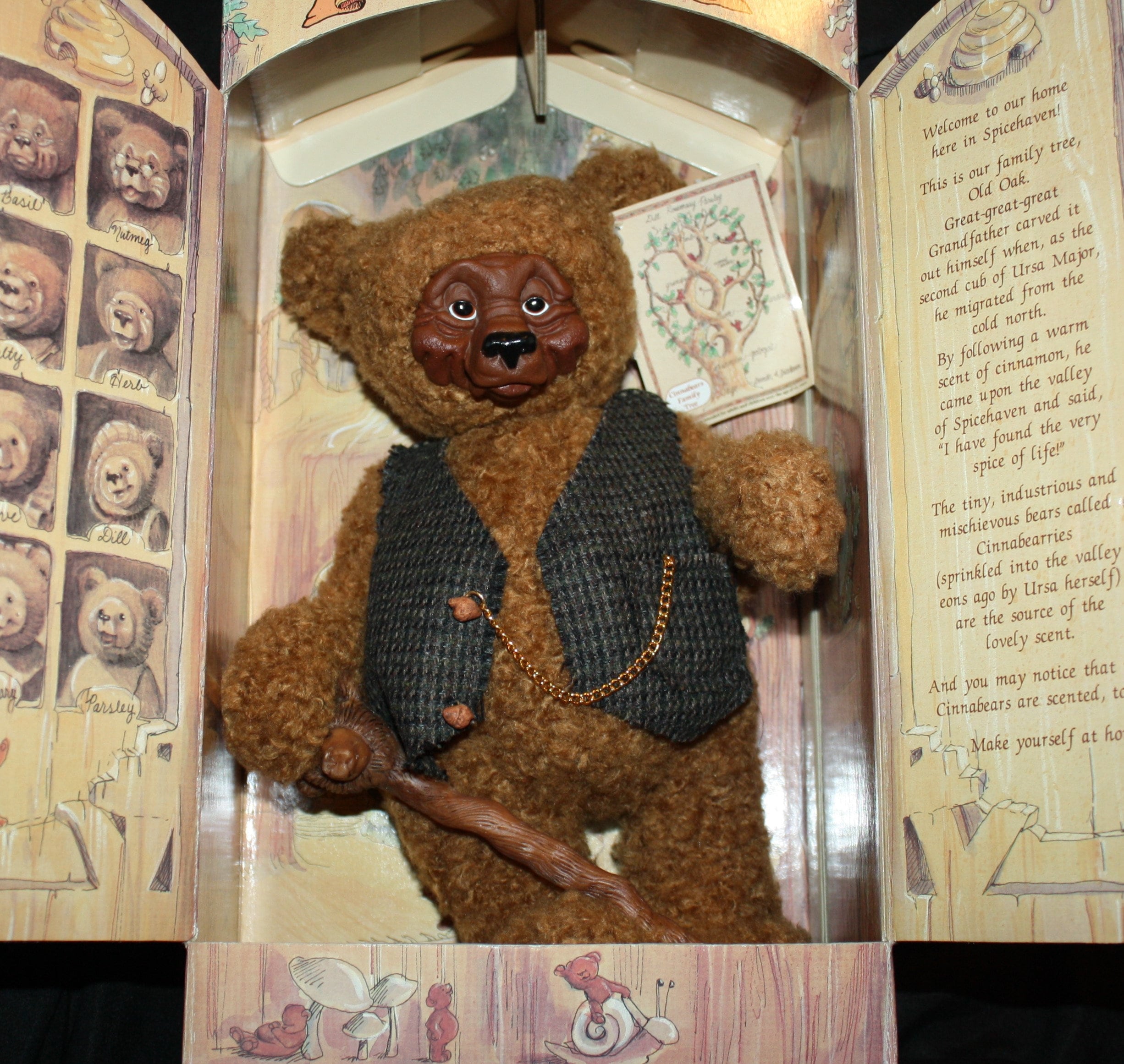 Gund Cinnabears Teddy Bear Family Herb Basil Clove Etsy UK