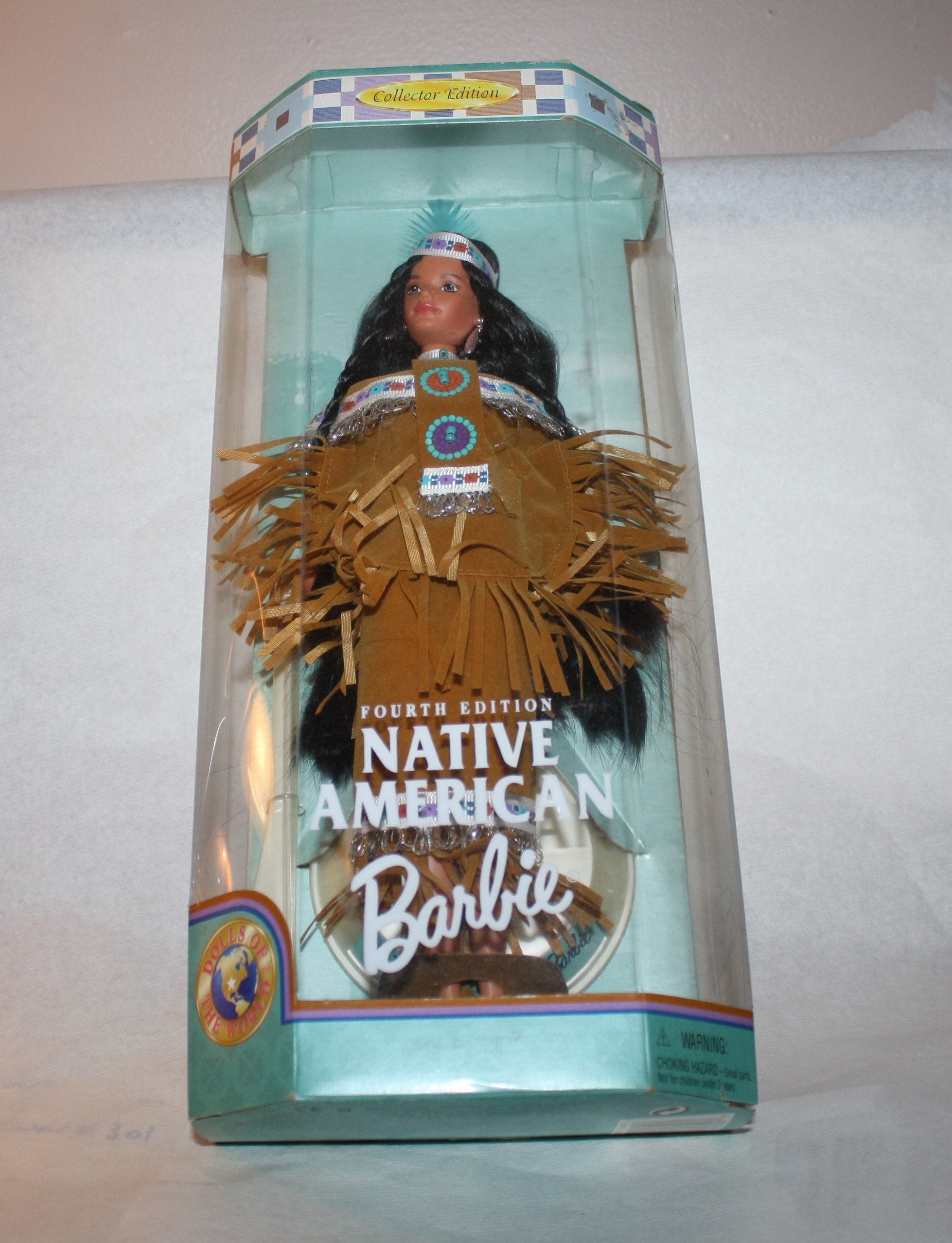 Barbie, Native American Barbie, Fourth Edition, Dolls of the World Collection, 1992 Mattel, NRFB