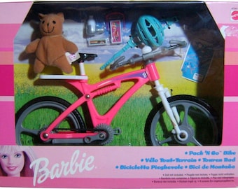 BARBIE, Pack 'N Go Bike, 1996 Mattel #67560-93, NRFB