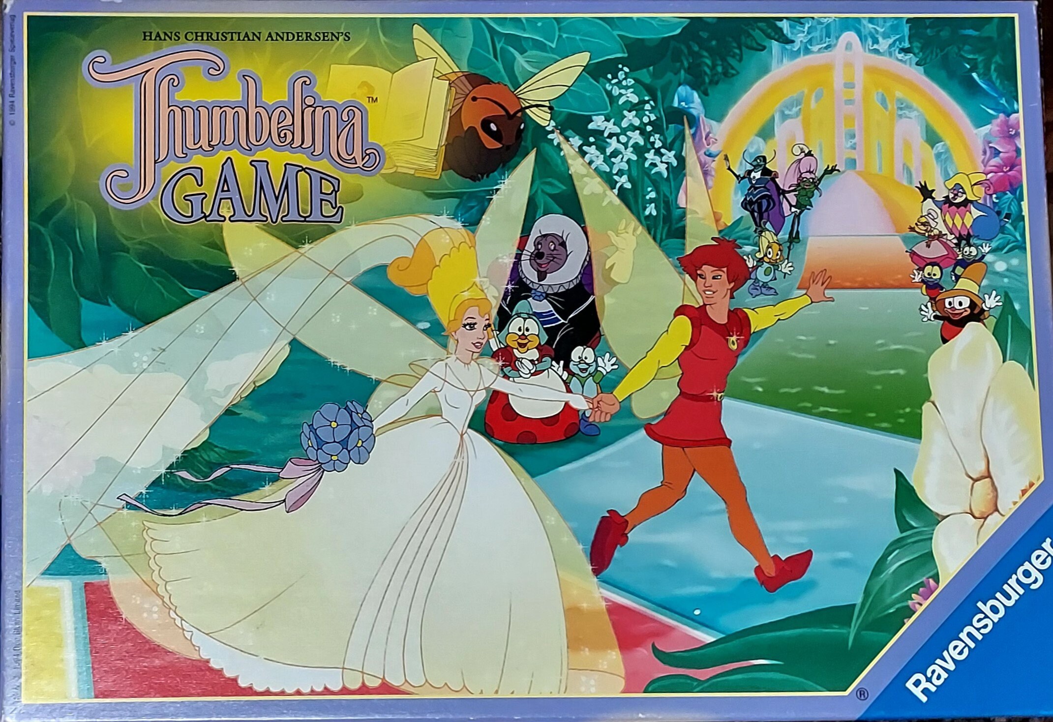 Vintage Hans Christian Andersen s Thumbelina 1994 Ravensburger Game 