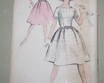 Vintage 1960s Advance Pattern #2905, Sew Easy Sewing Pattern, Teen & Junior Dress, Size 15  UNCUT - Factory Folded