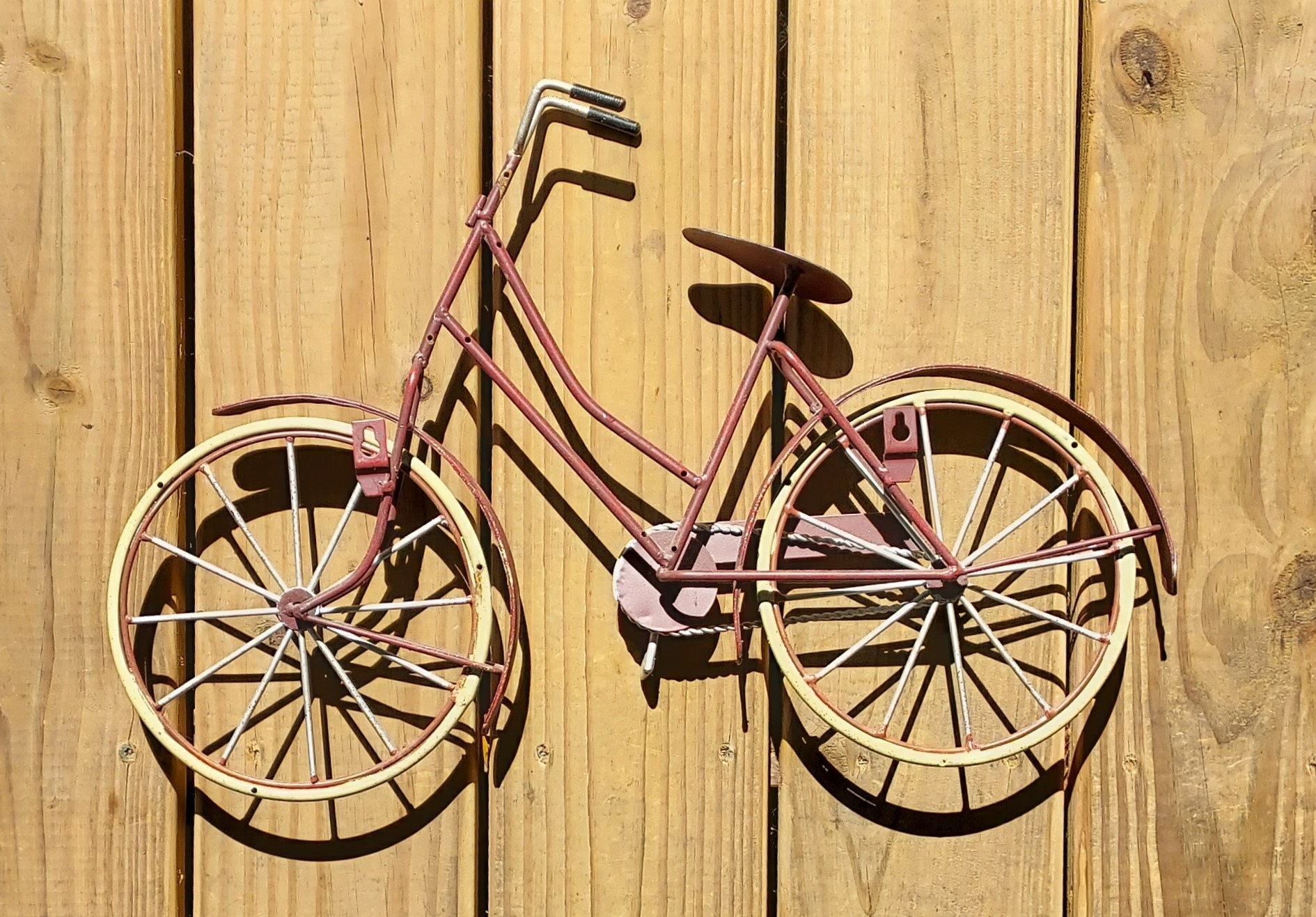 Vintage Metal Bicycle Wall Hanging, Wall Art