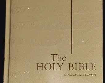 Vintage 1970s Holy Bible, Heirloom Edition, The King James Version, *Exhaustive Concordance, Faux Leather Bound
