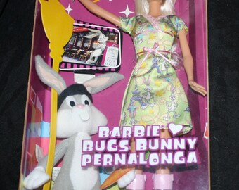 BARBIE Loves Bugs Bunny Pernalonga, Looney Tunes Back in Action, Foreign Edition, Mattel, NRFB