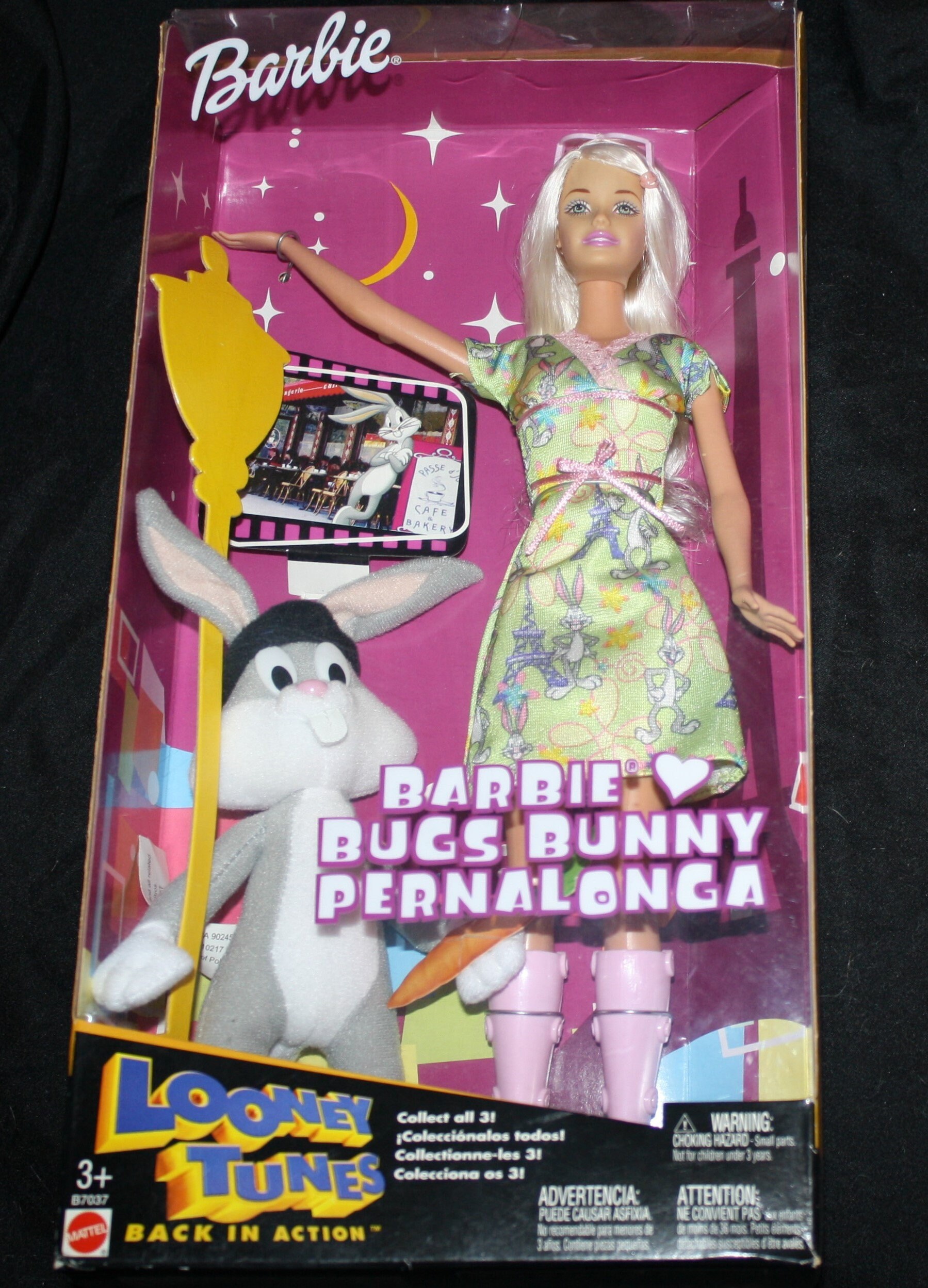 Barbie Loves Bugs Bunny Pernalonga, Looney Tunes Back in Action, Foreign Edition, Mattel, NRFB
