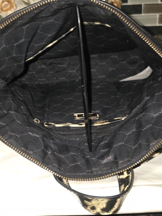 Aldo Cuveth Backpack Purse Leopard Print View 3