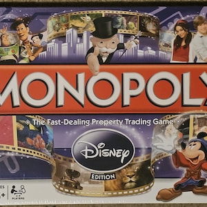 MONOPOLY he Disney Edition Board Game, Board Game, 1961 Parker Brothers, FACTORY SEALED