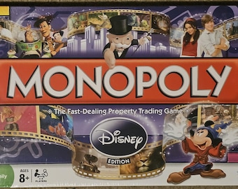MONOPOLY he Disney Edition Board Game, Board Game, 1961 Parker Brothers, FACTORY SEALED