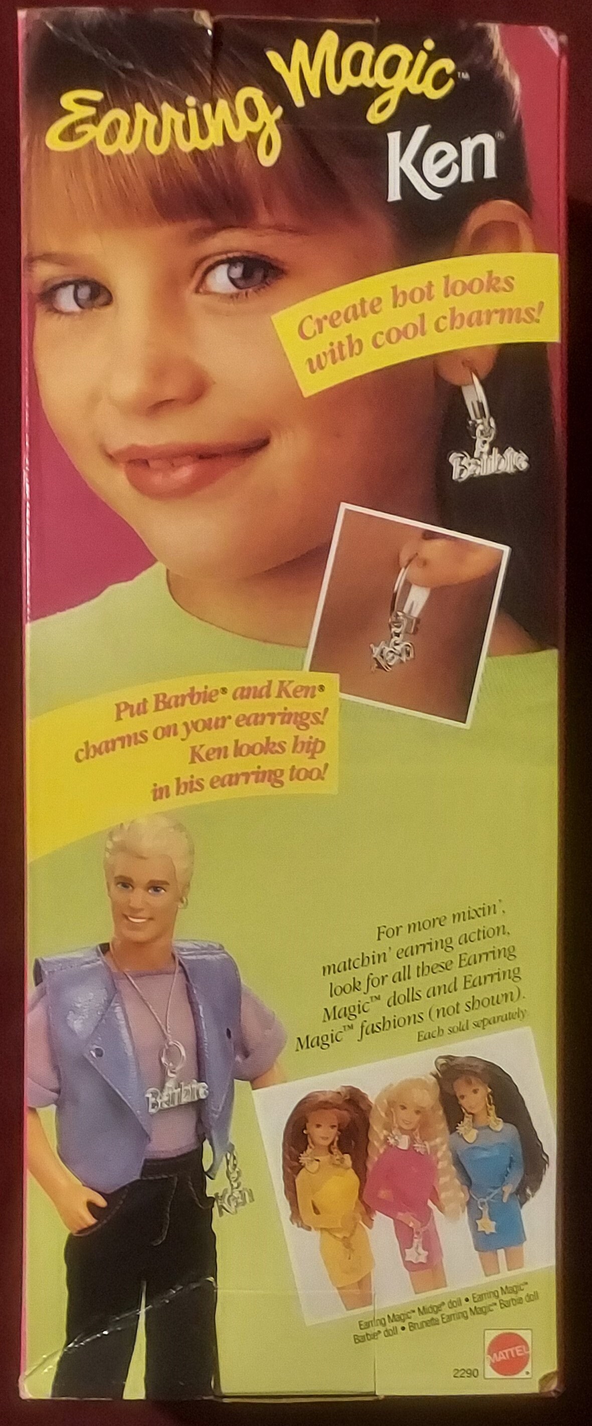BARBIE, Earring Magic Ken Doll, LGBTQ Ken, 1992 Mattel, Discontinued, NRFB