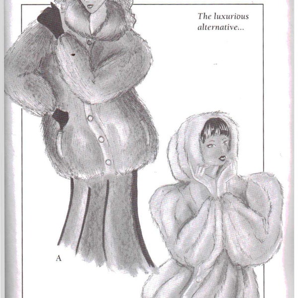 Vintage 1990s Fabulous Furs 019, Donna Salyers Sewing Pattern, Misses' Jacket Sewing Pattern, All Sizes P-XL UNCUT