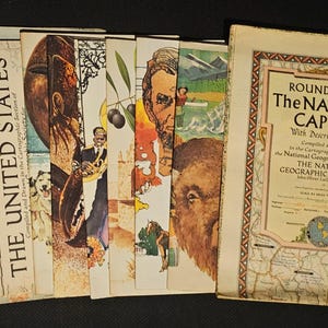 National Geographic Maps - USA, Atlantik, Pazifik, Indischer Ozean - ORIGINAL Landkarten