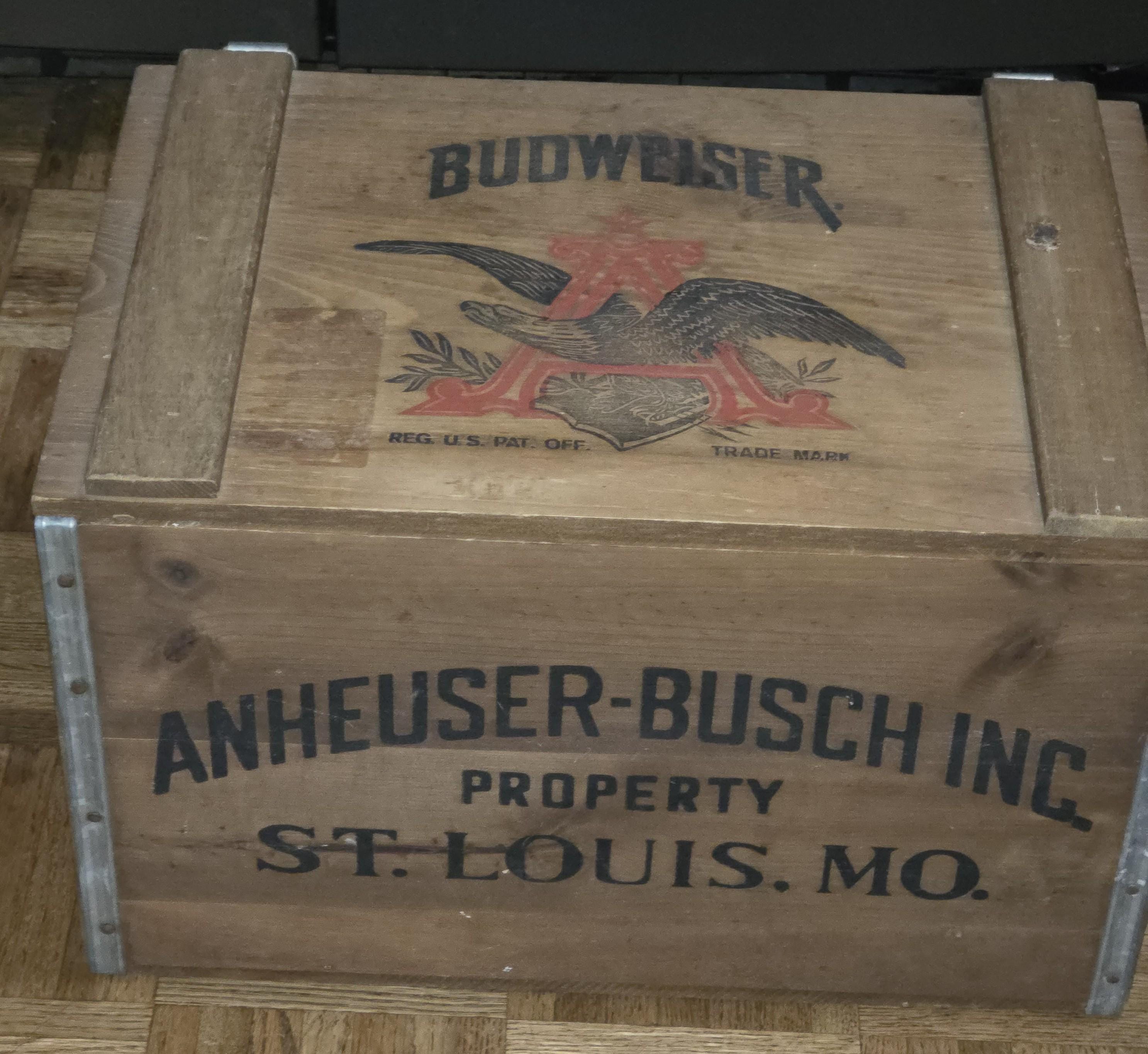 Budweiser Wooden Crate - Etsy