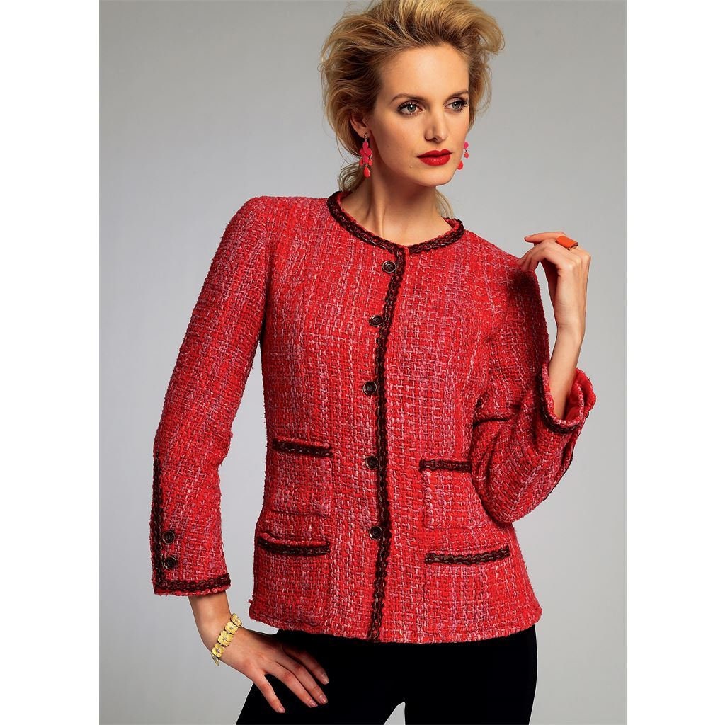 Vogue Pattern V8804, Misses' Jacket, Claire Schaeffer's Couture ...