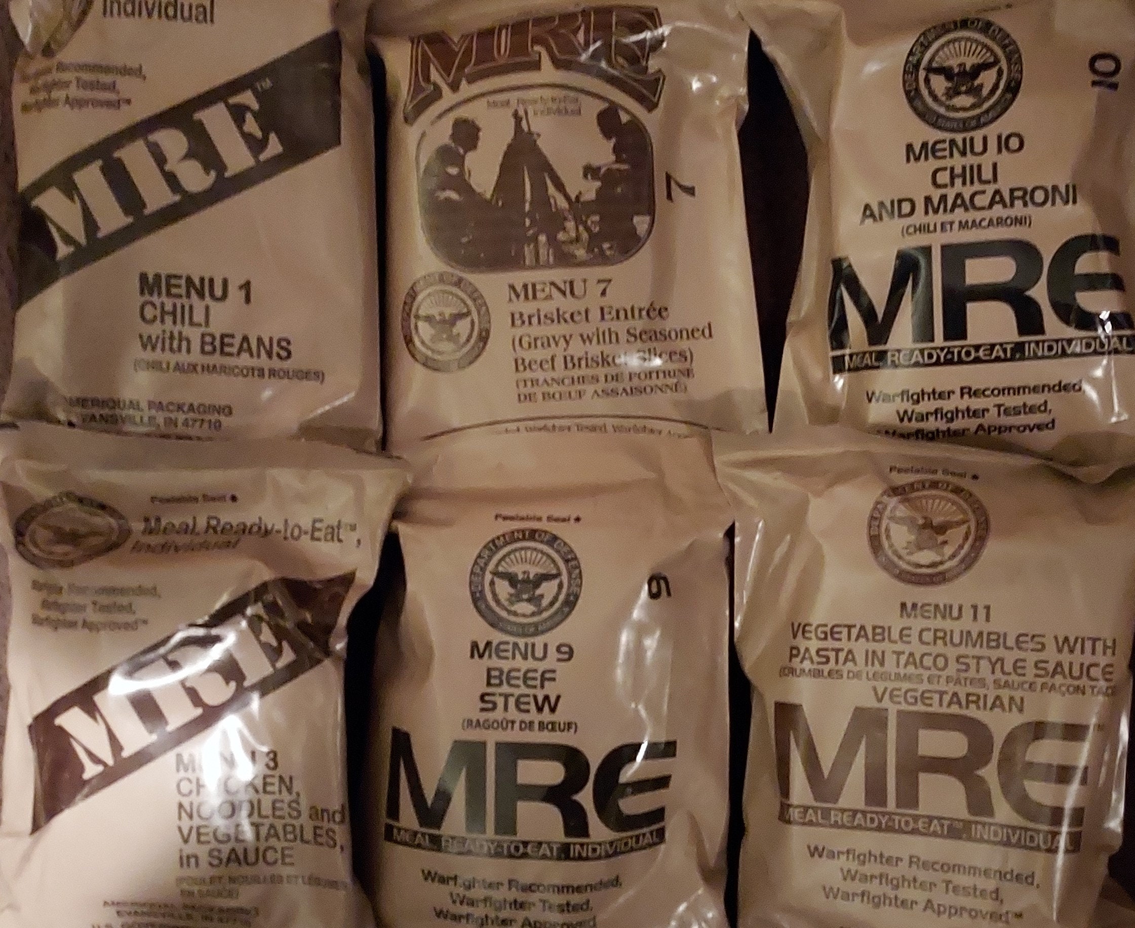 Mre Meal List - rfe5sa8