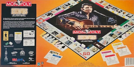 Elvis Presley Monopoly 25th Anniversary, Collector's Edition, With