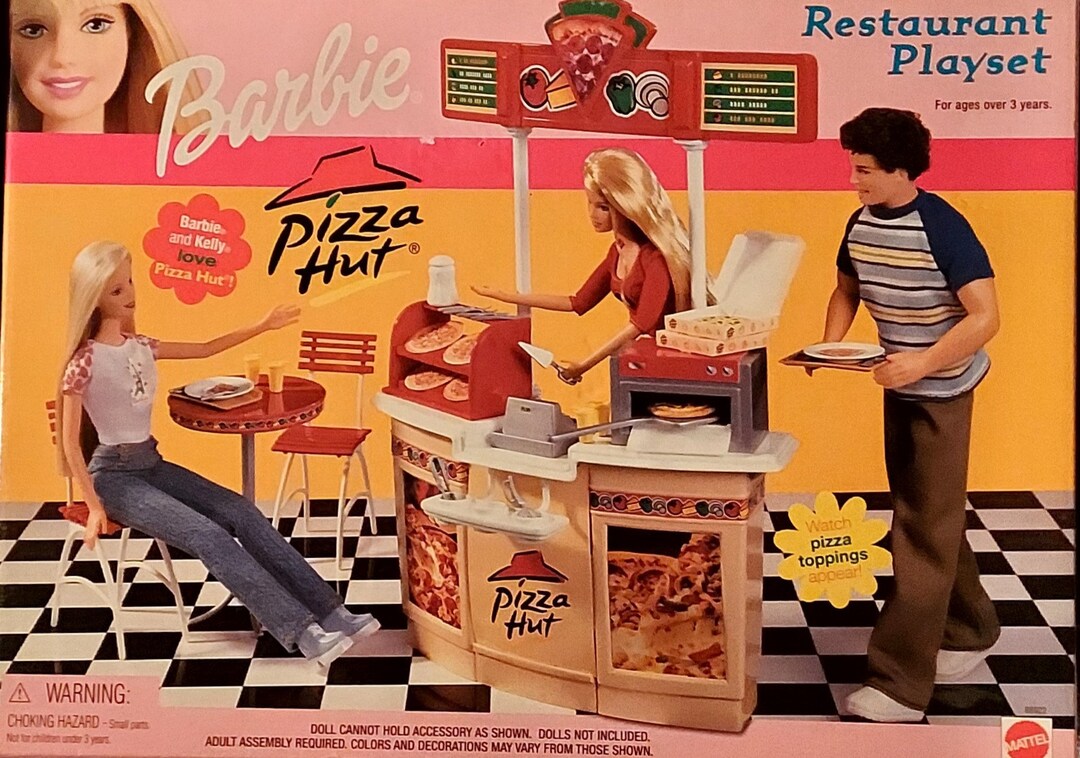 BARBIE Pizza Hut Restaurant Playset 2001 Mattel 88922 Etsy