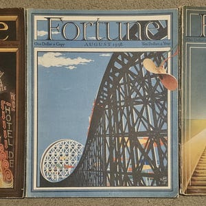 Vintage Fortune Magazines, 1938, 1939, 1940, 1946 Publications, FULL/ENTIRE