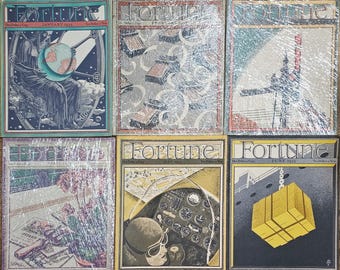 Vintage Fortune Magazines 1933, 1934, 1935, 1937, Publications, FULL/ENTIRE