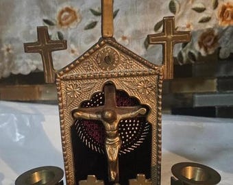 Vintage Crucifixes, Crosses, Stanhope Rosary, Catholic