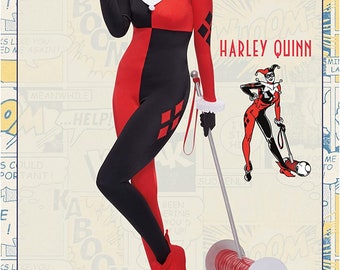 Simplicity #8434 Costume Pattern, DC Comics, Misses' ,Harley Quinn, Cosplay, Size AA 10-18, UNCUT