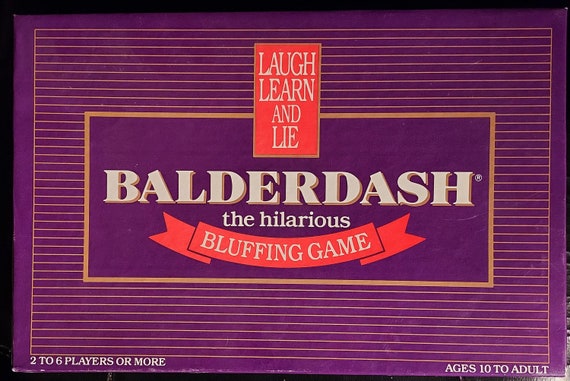 No Longer in Inventory Vintage Balderdash - the Hilarious Bluffing