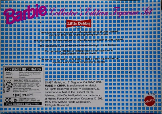 1998 little debbie barbie series 3