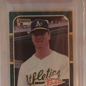 Vintage Basball Rookies & All-Star Cards Topps, Donruss, PSA, BGS graded Near Mint, Mint in GEM Case Mark Mcgwire No #1