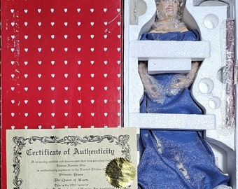 Vintage 1997 Princess Diana Queen of Hearts Doll, The Society for the Preservation of History,NIB COA